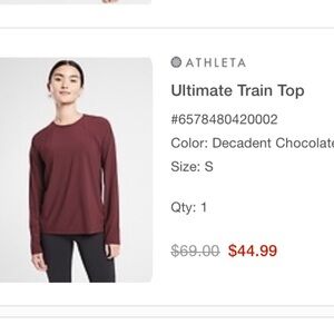 Long sleeve workout top